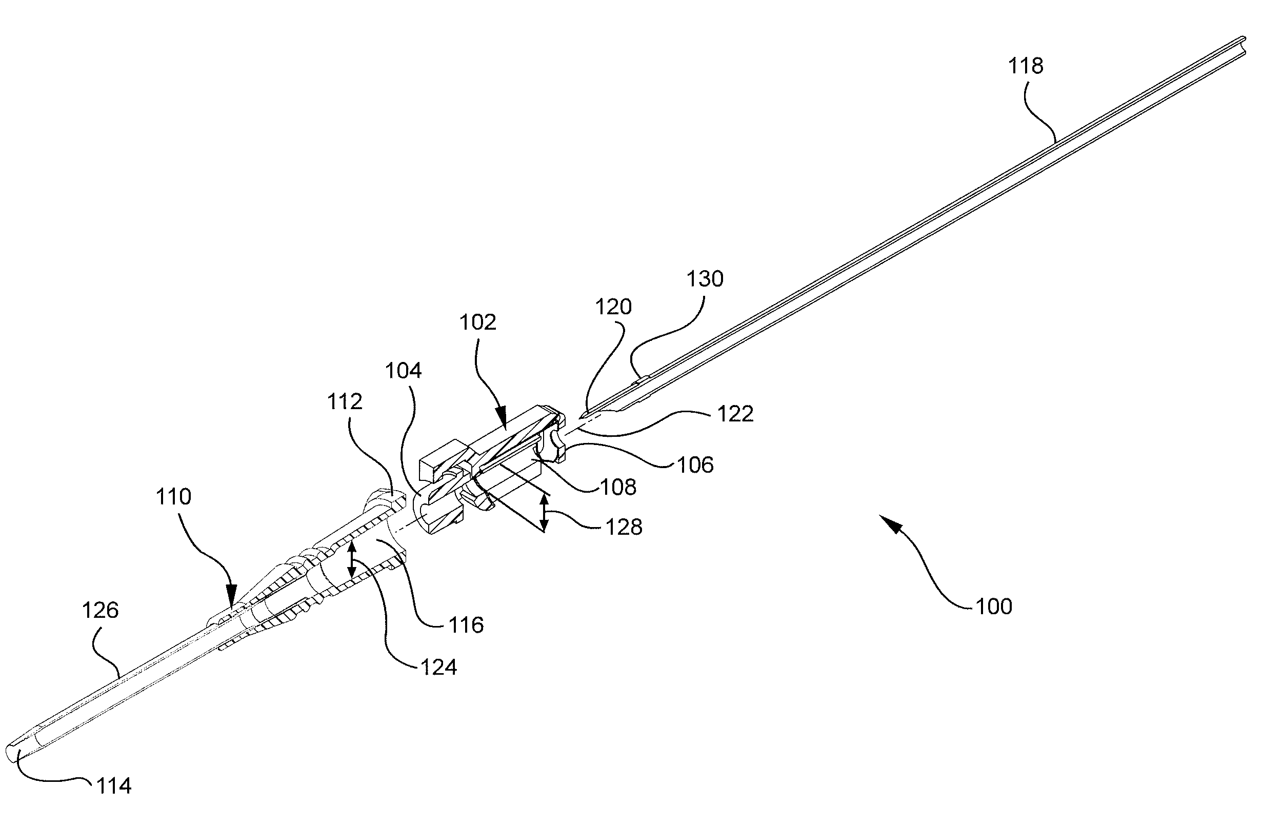 Catheter insertion device with automatic safety barrier