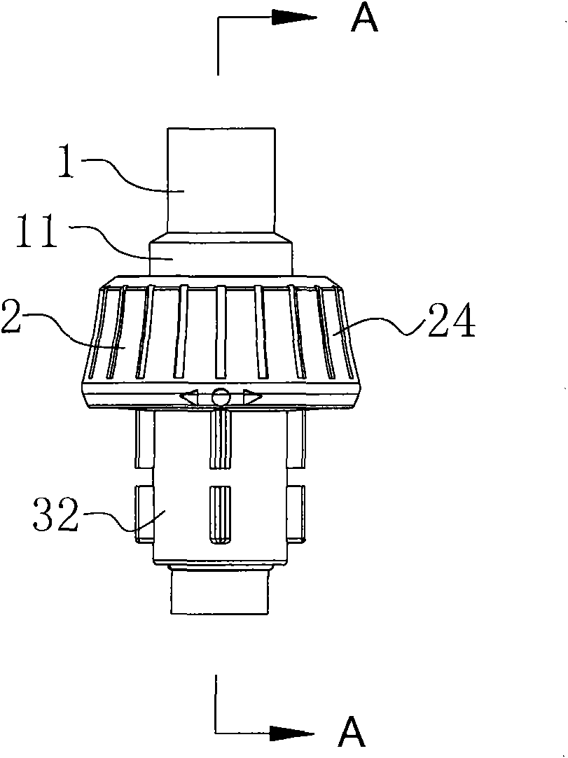 Screwdriver ratchet device with built-in ratchet and application thereof