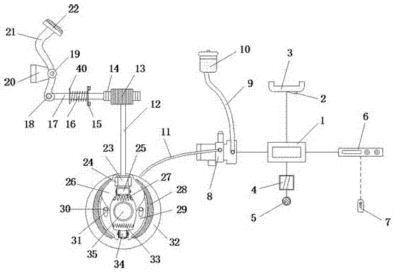 Remote-control braking device of learner-driven vehicle