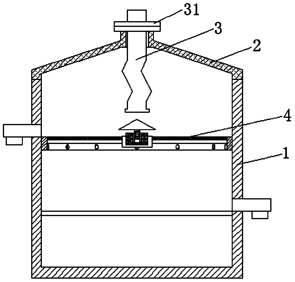 Vibrating screen for food particle screening