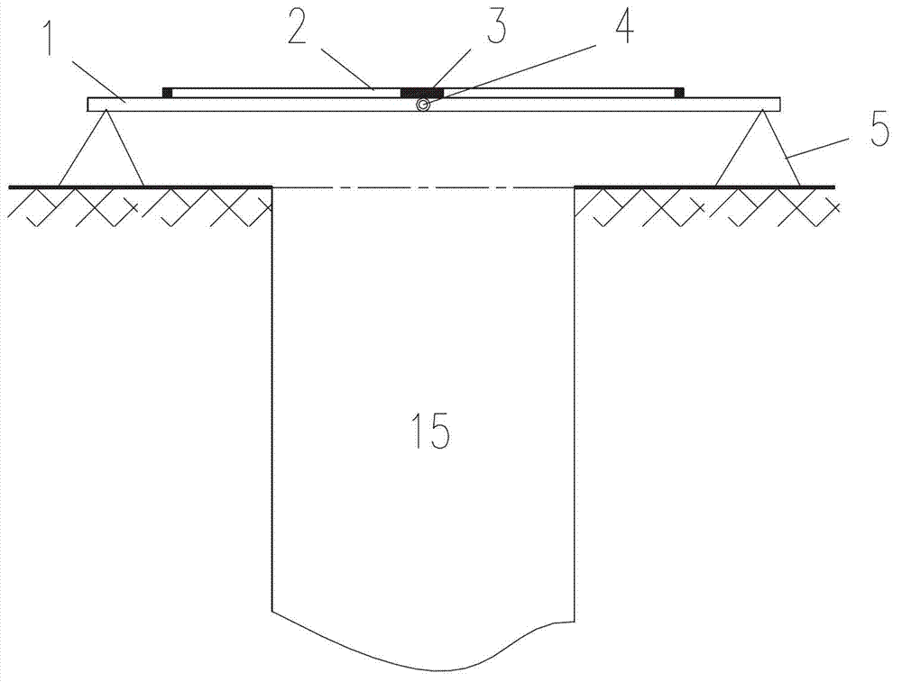 Manual hole pile digging method employing top-fixing water drilling method