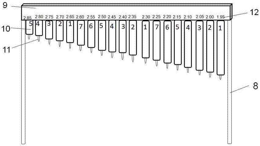 Sensitivity and vertical jumping test and sensitivity coordination practice apparatus assembly