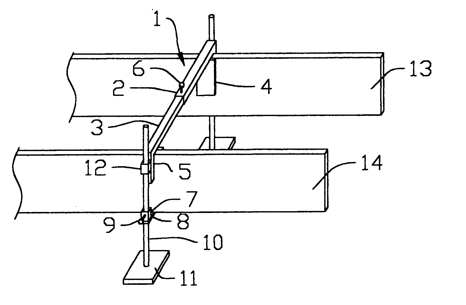 Form frame for concrete footings