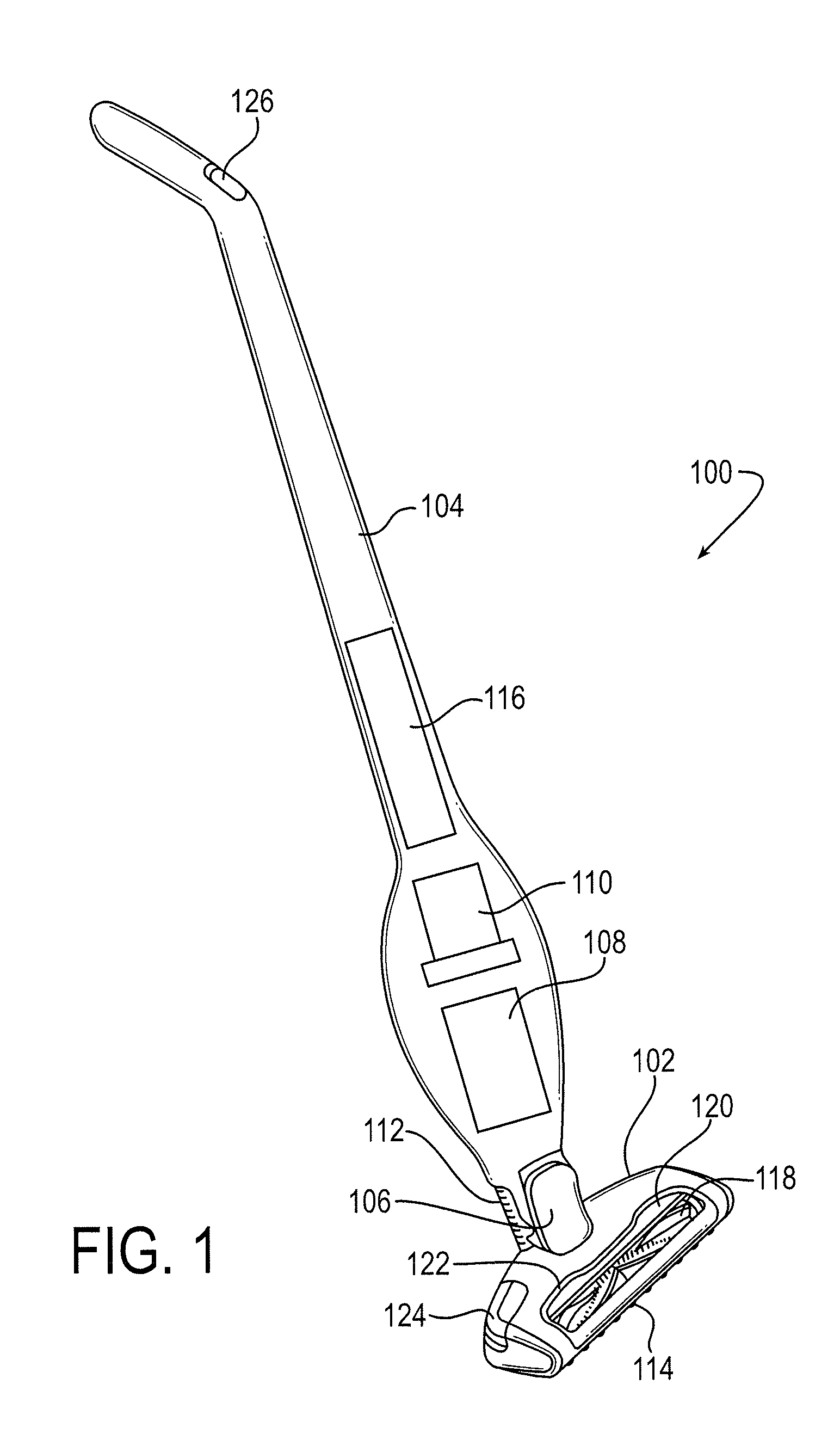 Vacuum cleaner agitator cleaner with power control