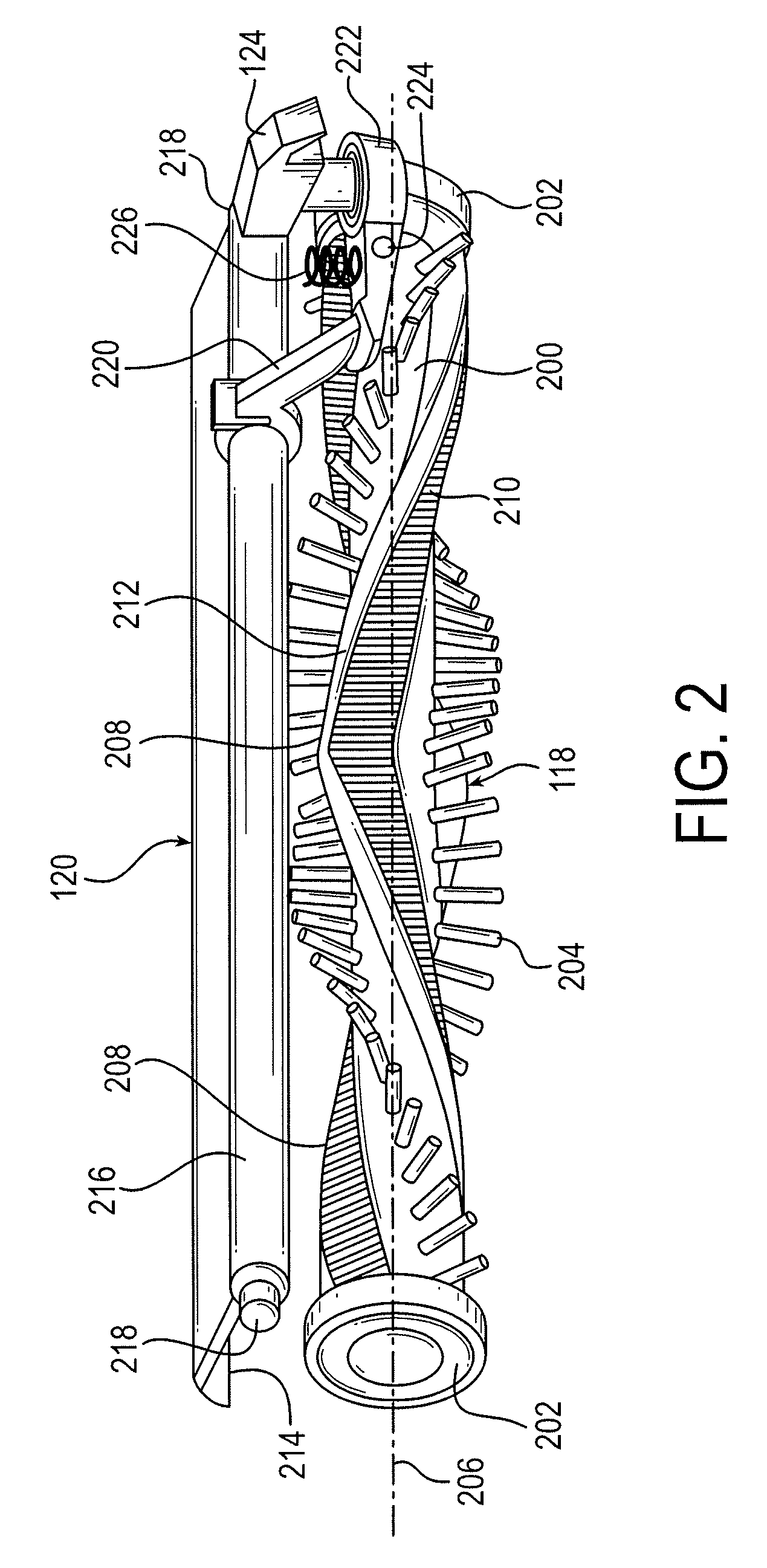 Vacuum cleaner agitator cleaner with power control