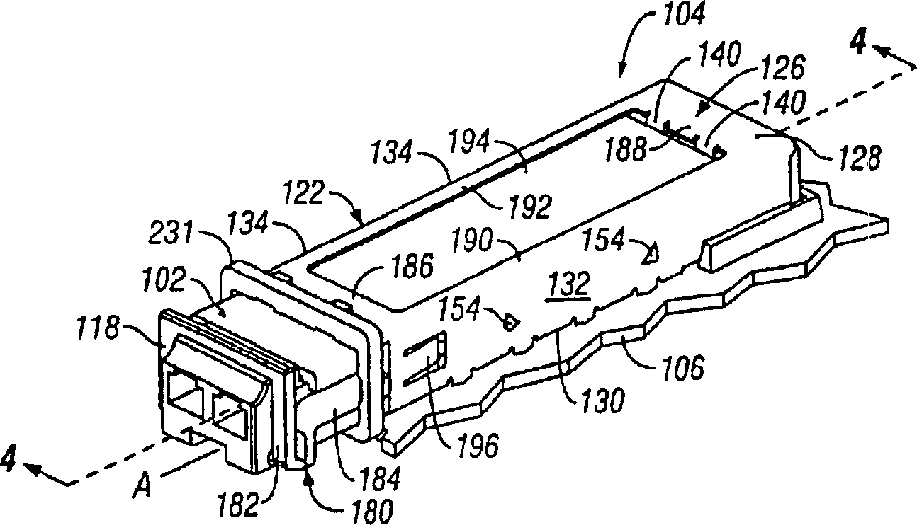 Pluggable electronic module and receptacle with heat sink