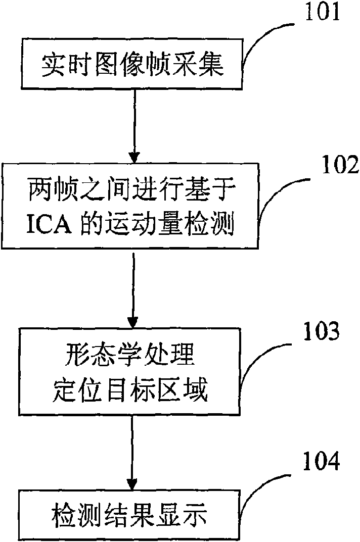 Method for testing motion available for real-time monitoring and device thereof