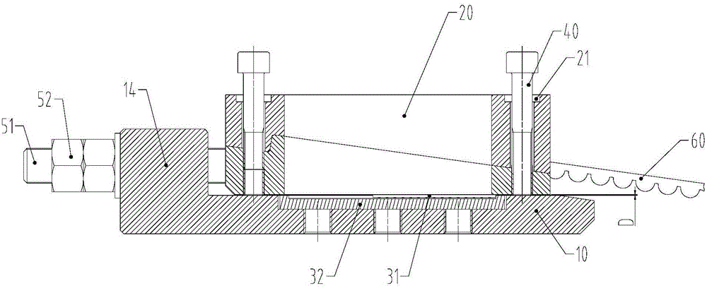 Toothed belt pre-tightening device and method