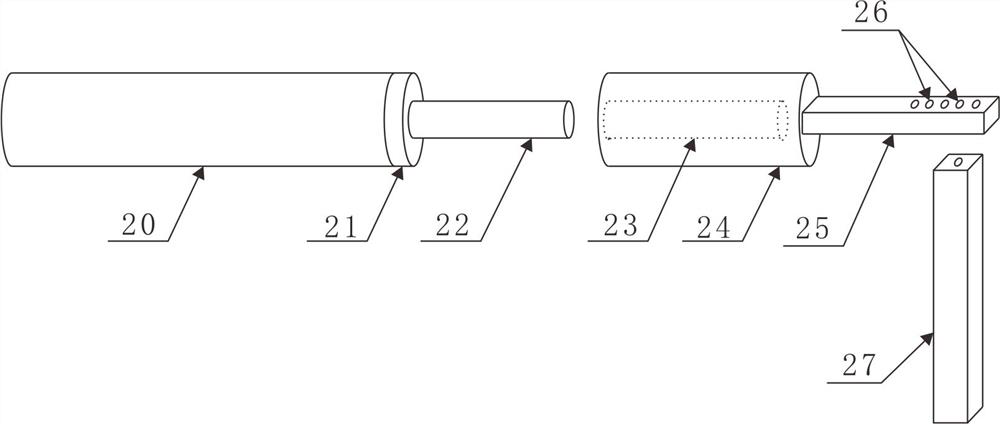 Device and method for measuring adhesion strength of bridging plugging material and rock wall