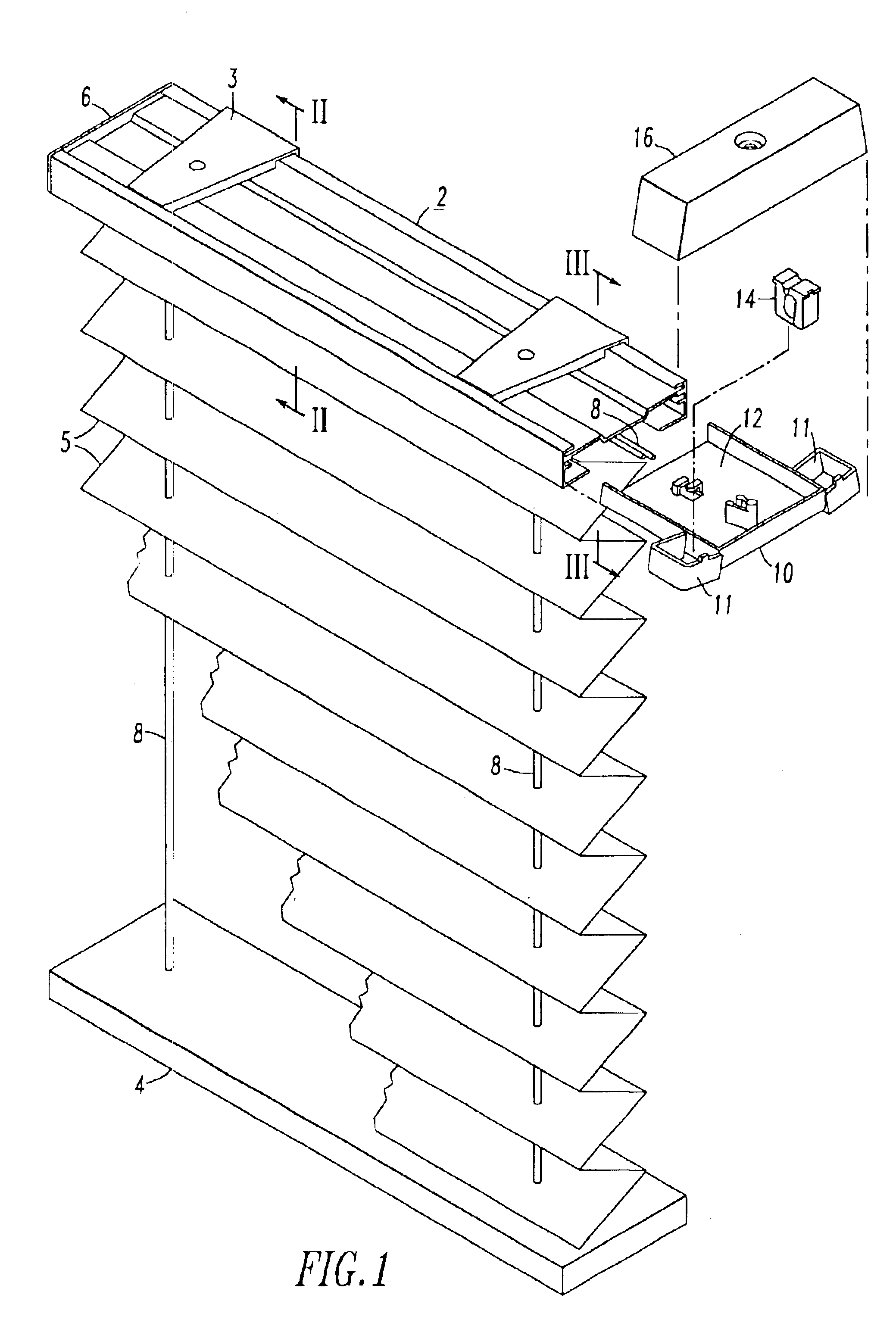 Headrail with reversible cord lock position