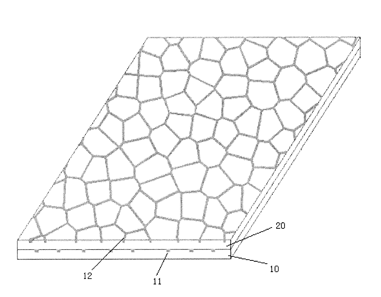 Conductive structure of transparent conductive film, transparent conductive film and preparation method thereof