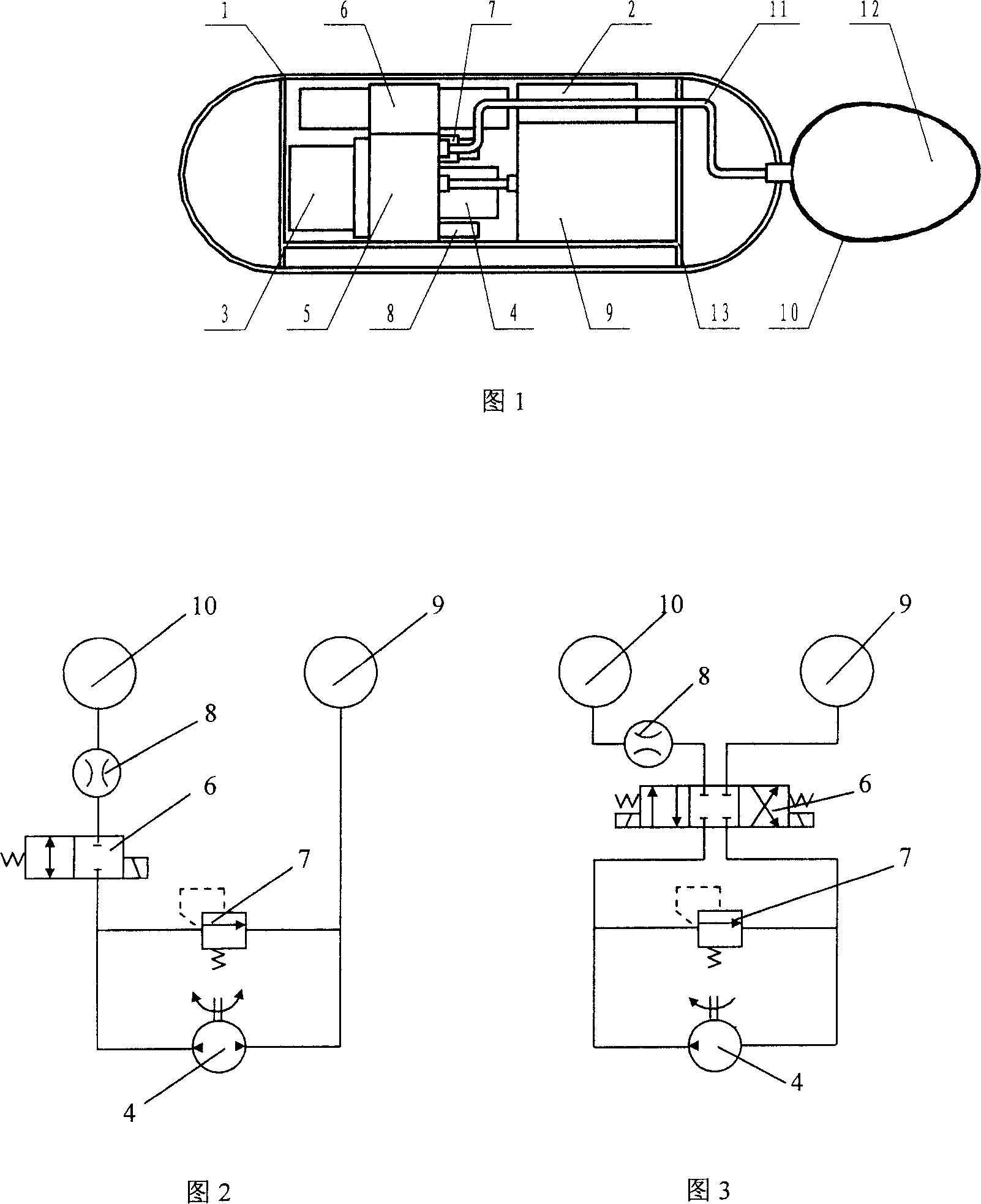 Enclosed type electric and hydraulic floating force driving system