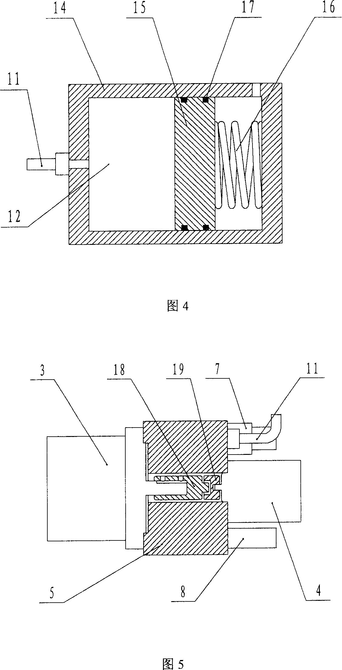 Enclosed type electric and hydraulic floating force driving system