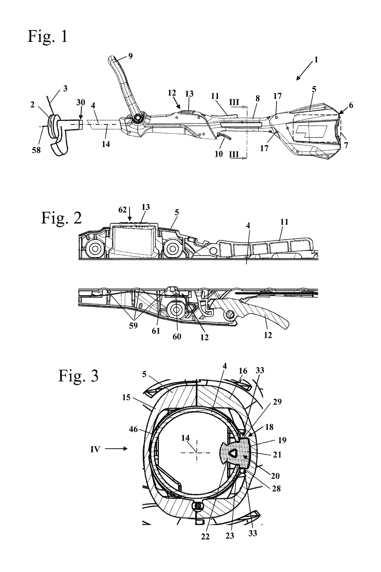 Arrangement of housing and guide tube and handheld work apparatus having said arrangement