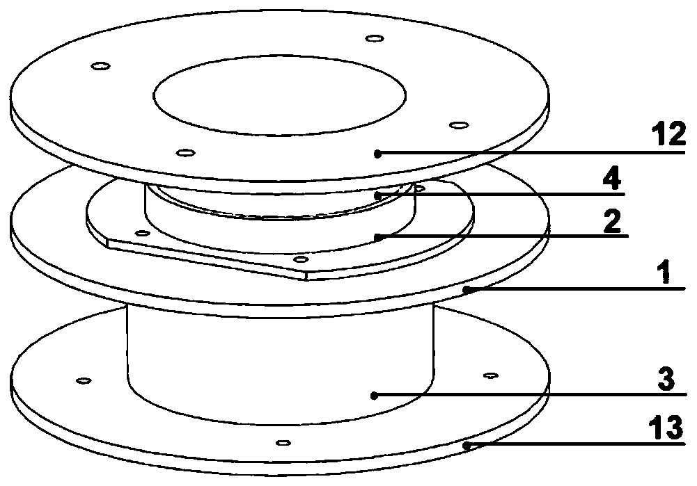 Bearing type motion decoupling vertical vibration isolation device