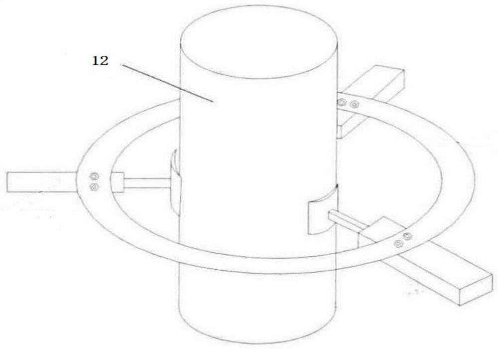 Power transmission line insulator cleaning robot with pole climbing function