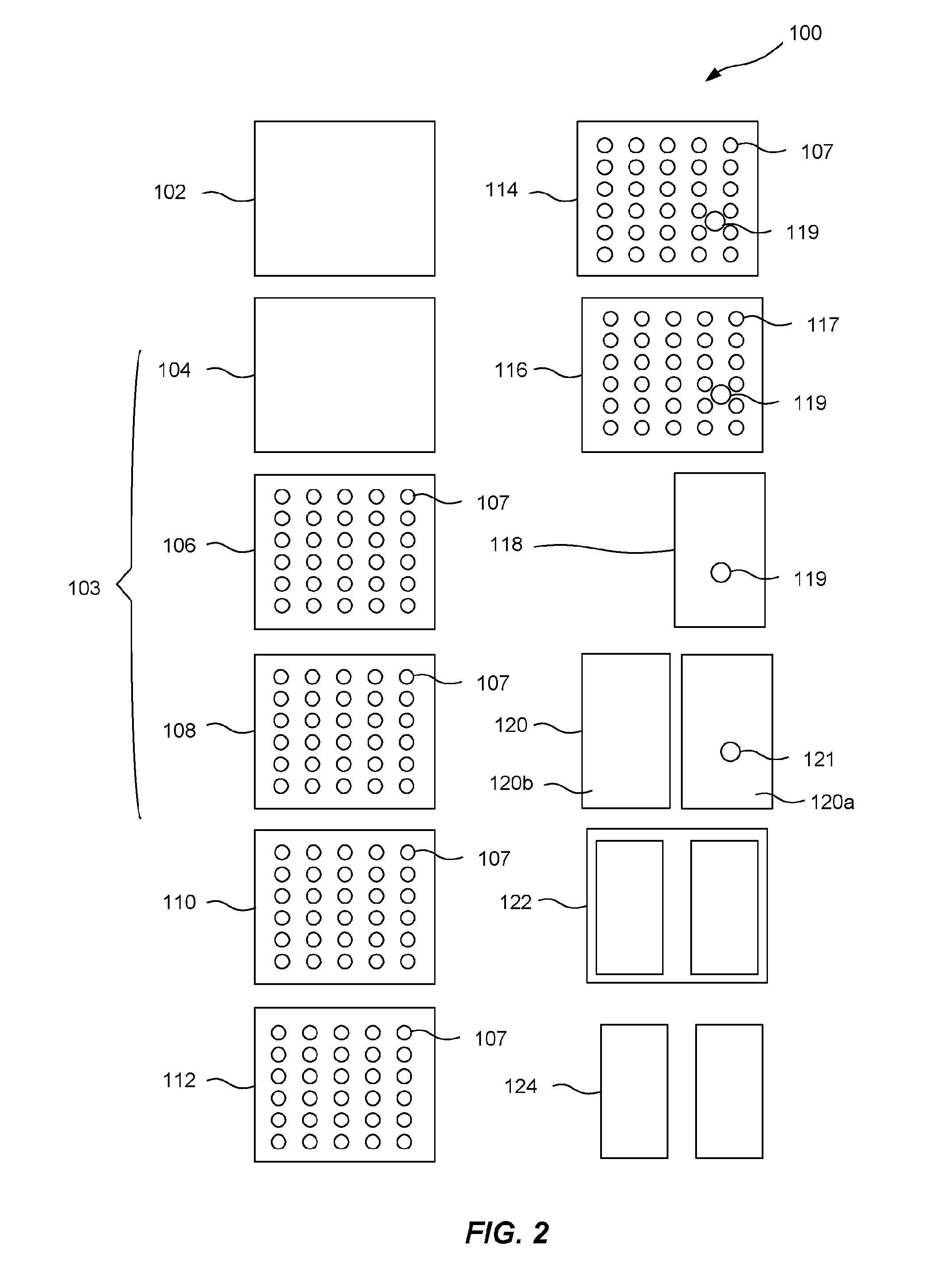 A light emitting die component formed by multilayer structures