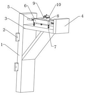 Cable fixing and protecting device for water conservancy and hydropower engineering