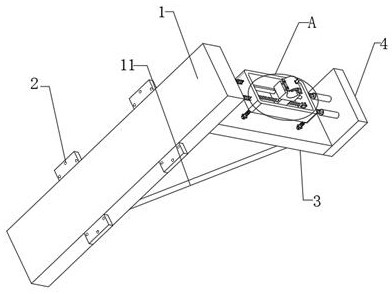 Cable fixing and protecting device for water conservancy and hydropower engineering