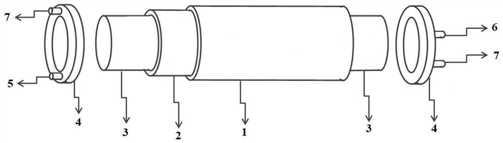 Sleeve type micro-channel electrolytic reaction device and application thereof