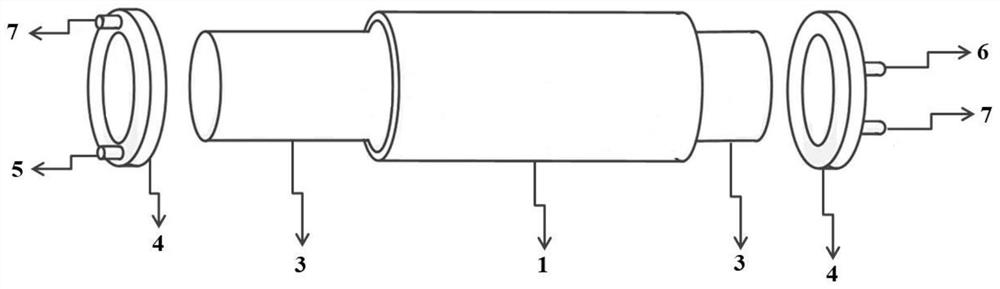 Sleeve type micro-channel electrolytic reaction device and application thereof