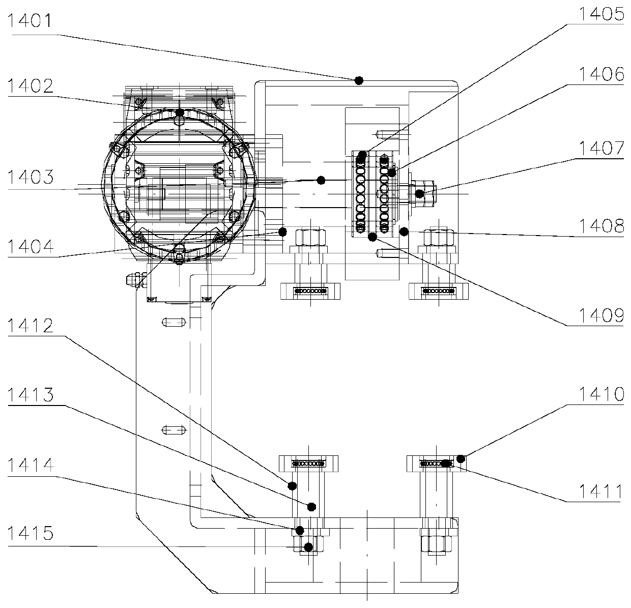 Overhead underslung trolley conveying system for body-in-white side shell plates