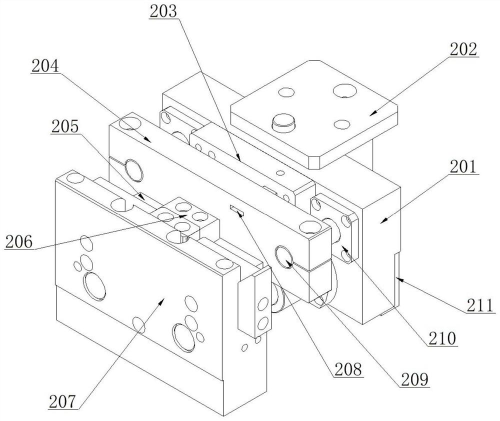 Transverse stamping die and stamping method of photovoltaic panel aluminum alloy frame