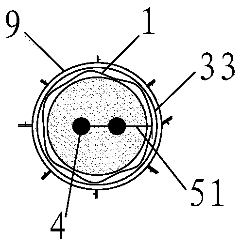 Charge sealing method for deep hole roof pre-splitting blasting in coal mine