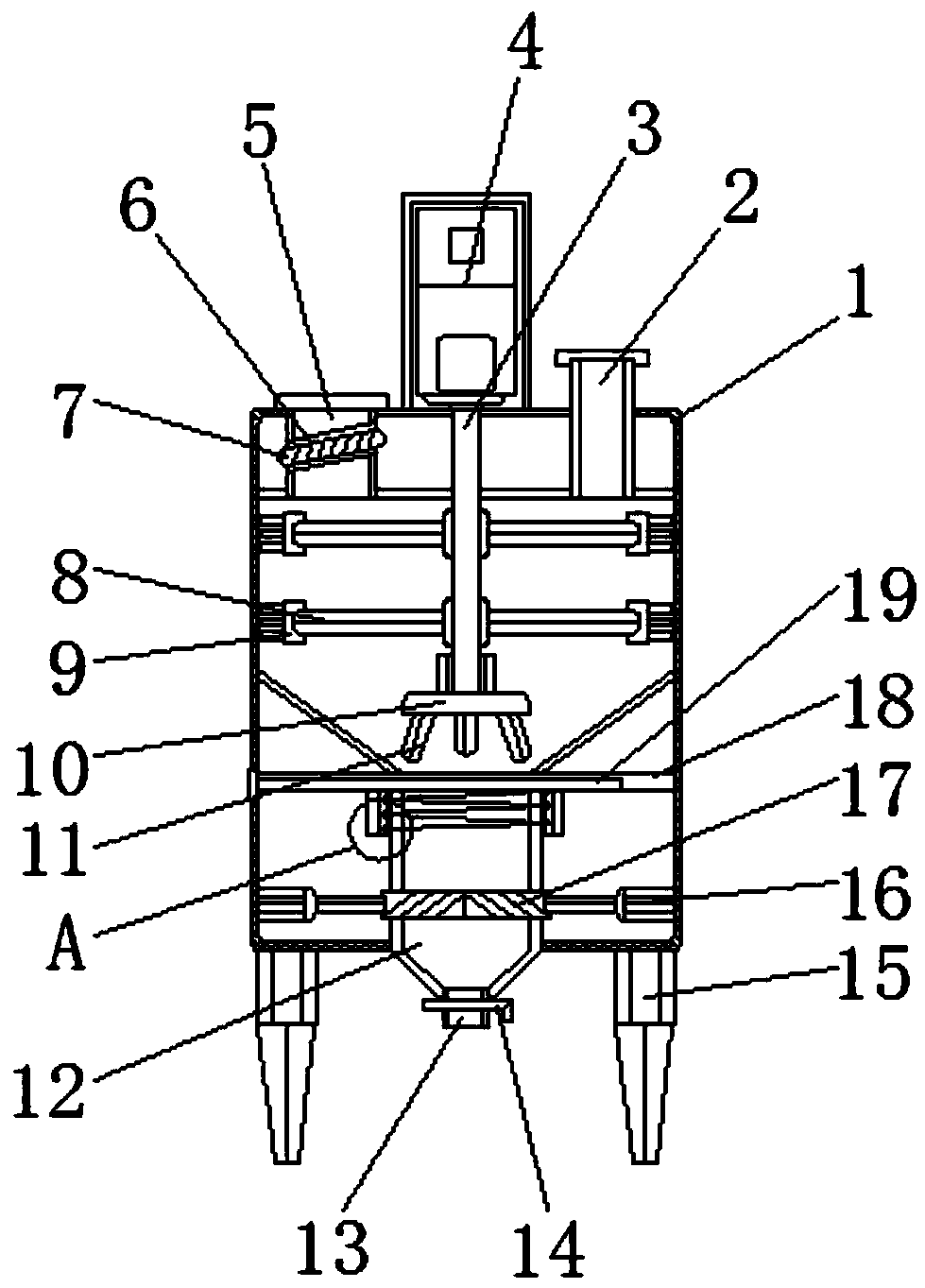 Electrode slurry automatic preparation equipment with fast drying function for battery production