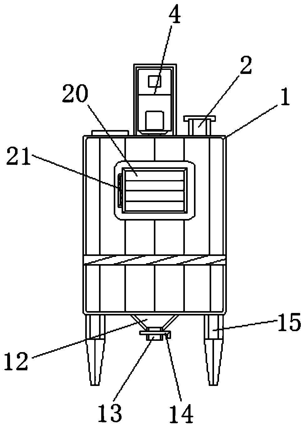 Electrode slurry automatic preparation equipment with fast drying function for battery production