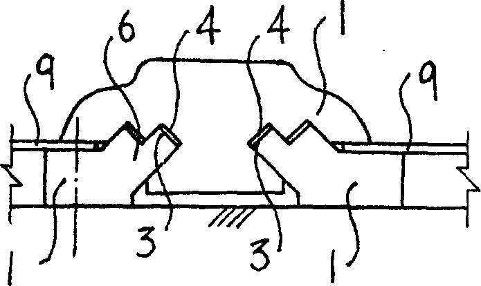 Assembling type shaped material and use thereof