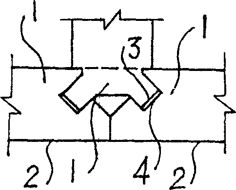 Assembling type shaped material and use thereof