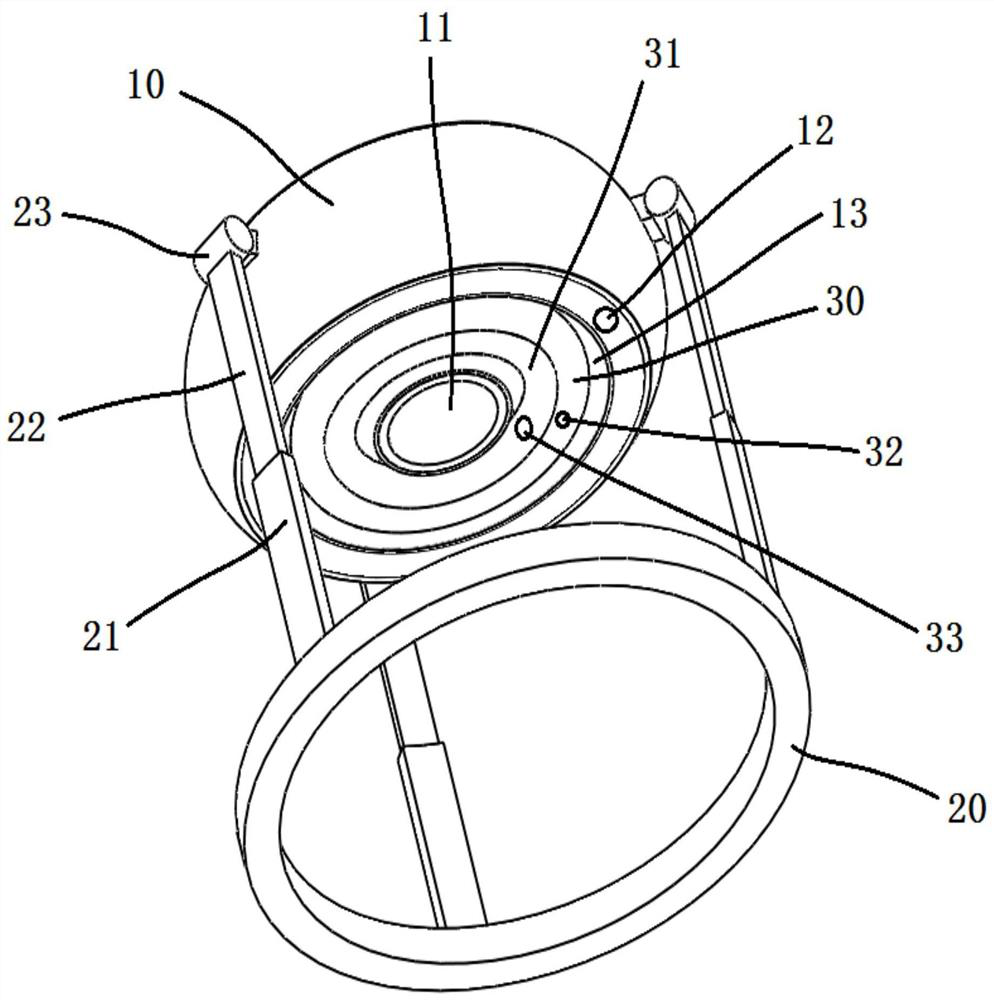 A protective device for an omnidirectional motion platform