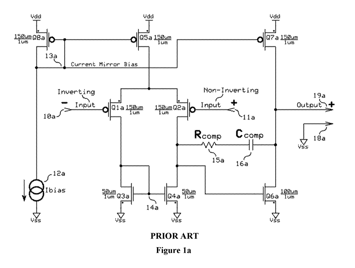 Low noise trans-impedance amplifiers based on complementary current field-effect transistor devices