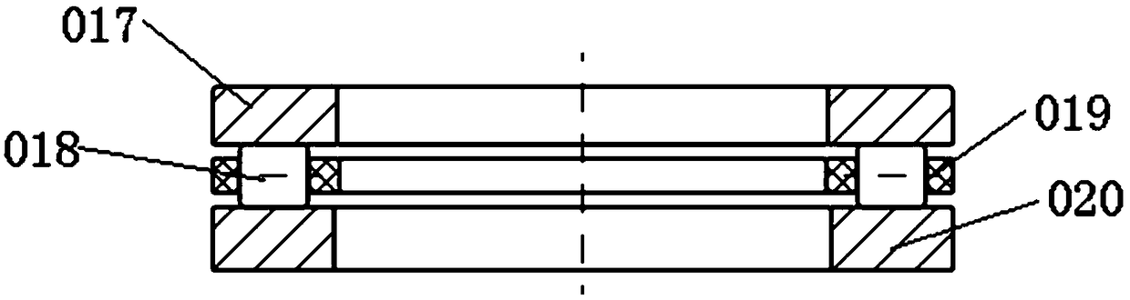 Double direction thrust rolling bearing