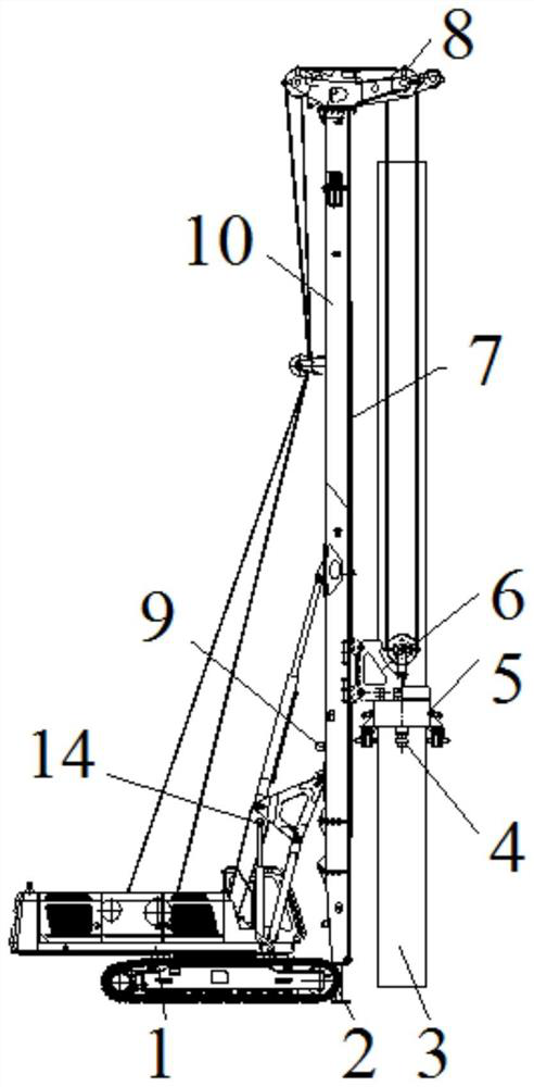 Rotary drilling rig and construction method thereof