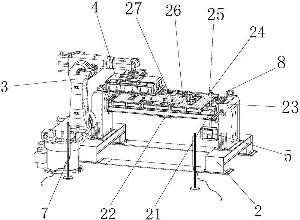 Battery bag overturning test device