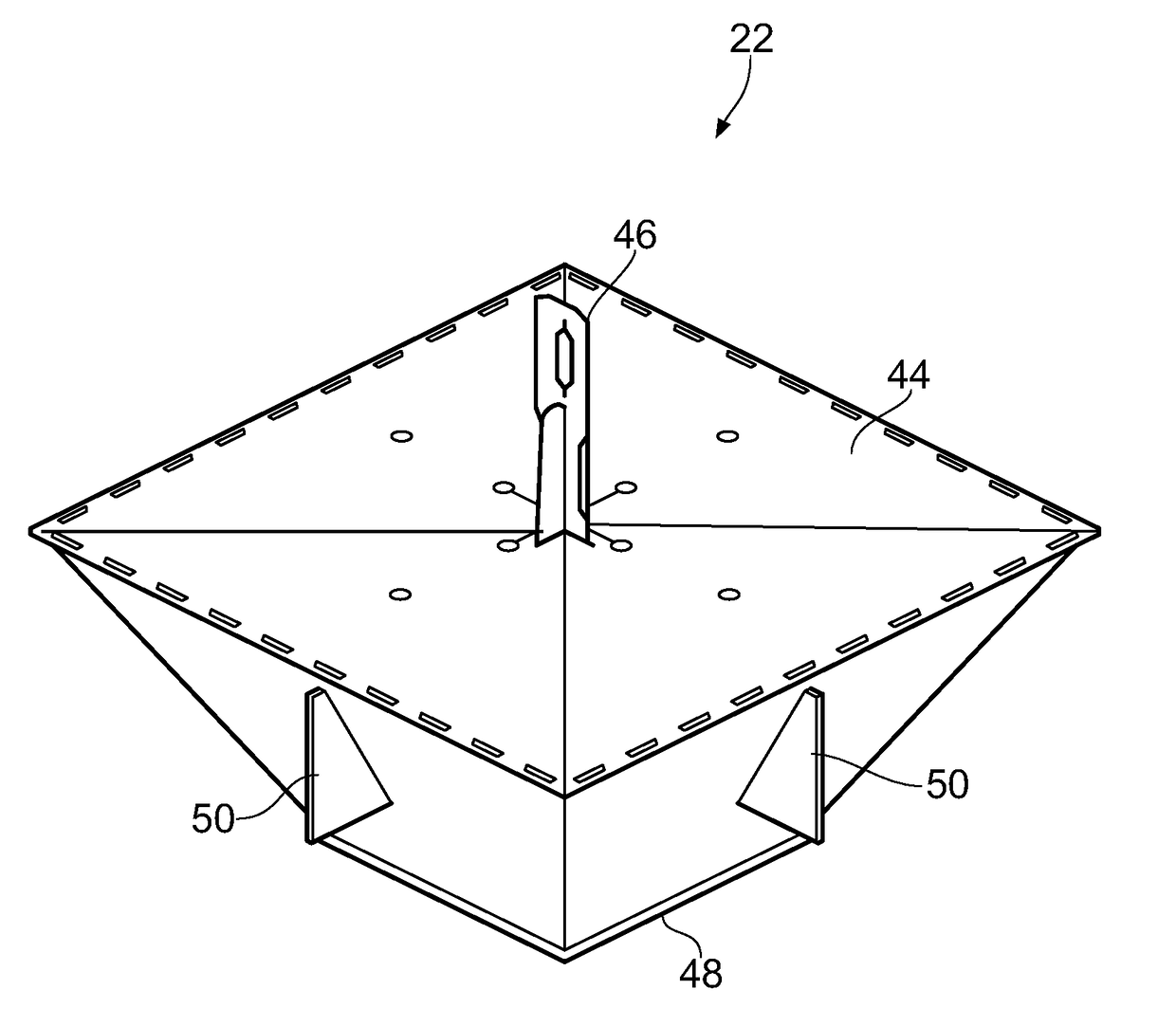 Insulated container for and method of cooling a heated tooling component