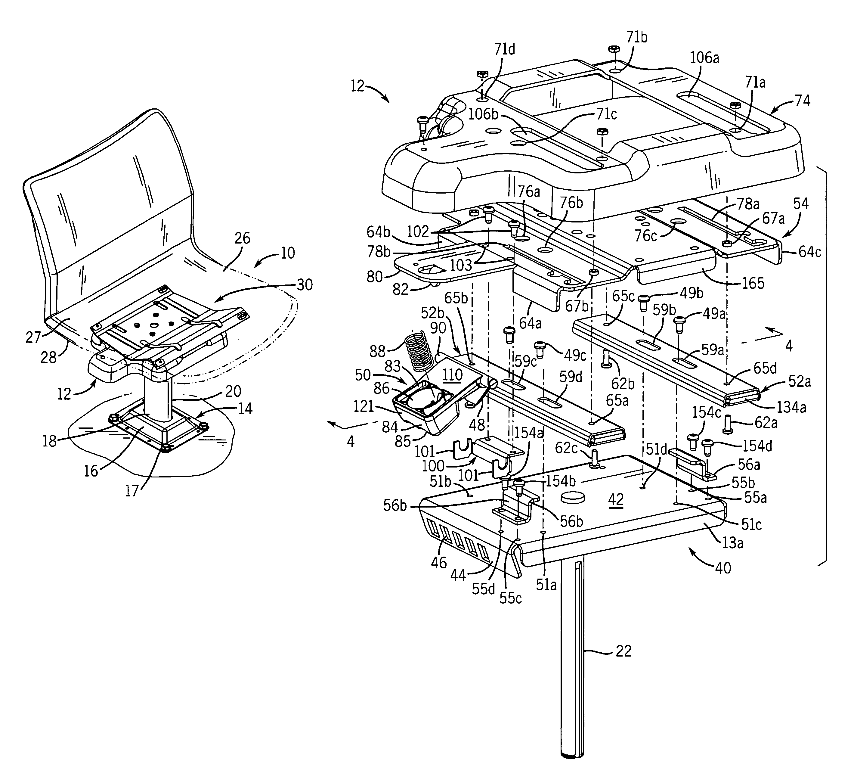 Seat slide assembly