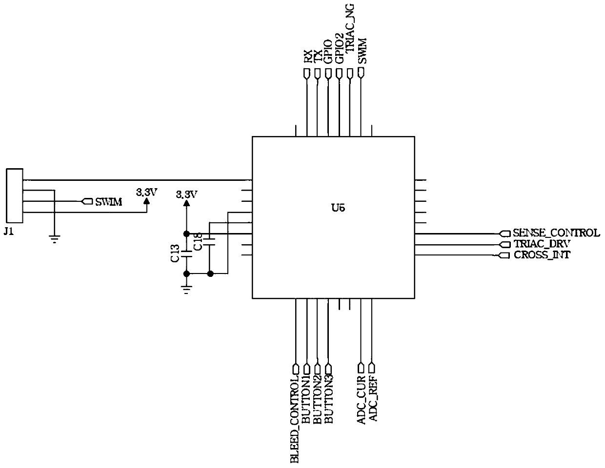 Dimmable power switch