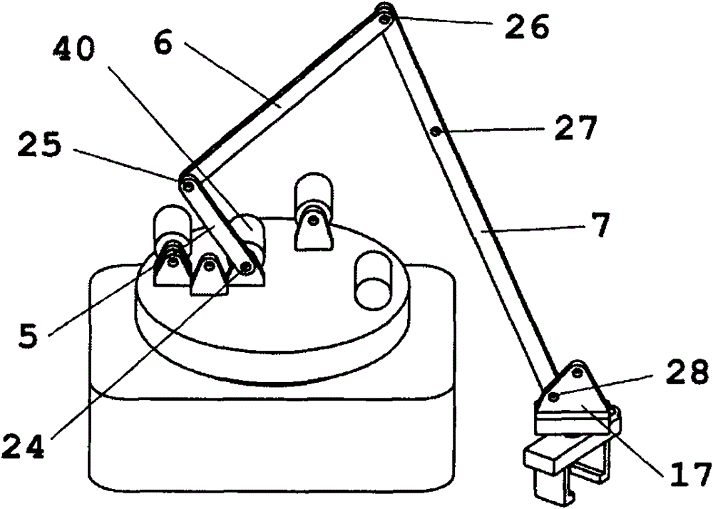 Spatial four-degree-of-freedom controllable palletizing robot