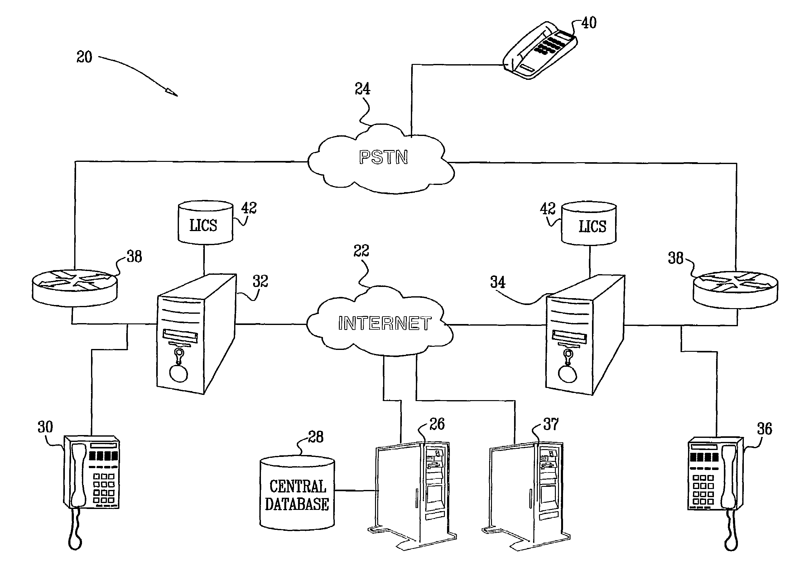 Efficient address caching for packet telephony services