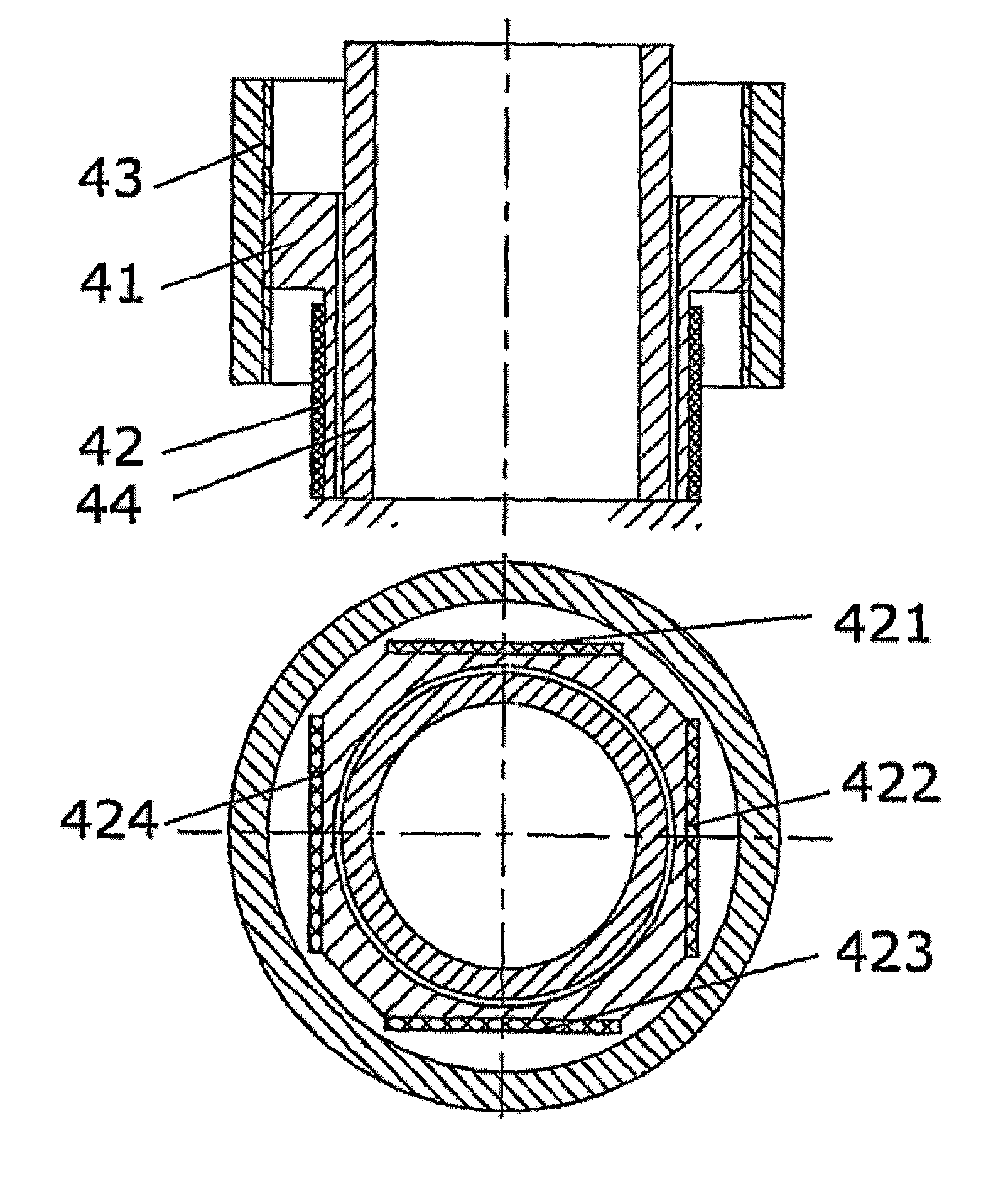 Screw thread driving polyhedral ultrasonic motor