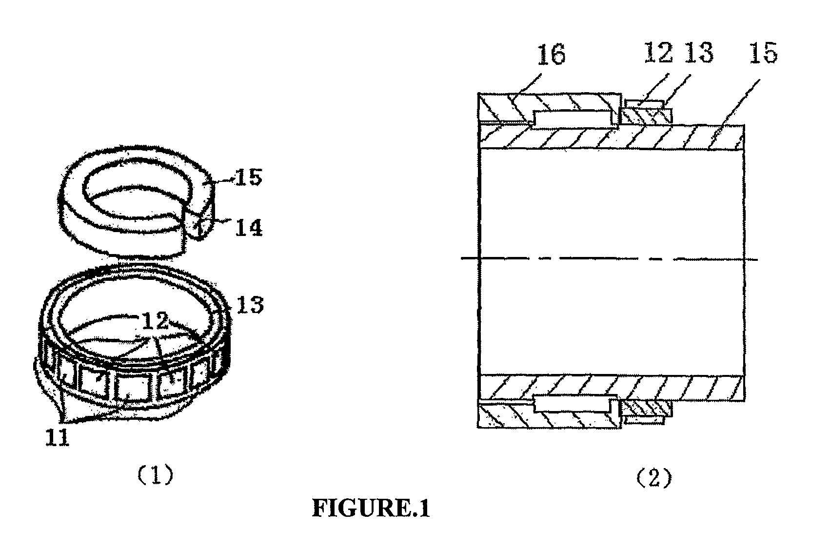 Screw thread driving polyhedral ultrasonic motor