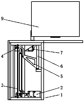 Automatic computer desk with two purposes of office work and leisure