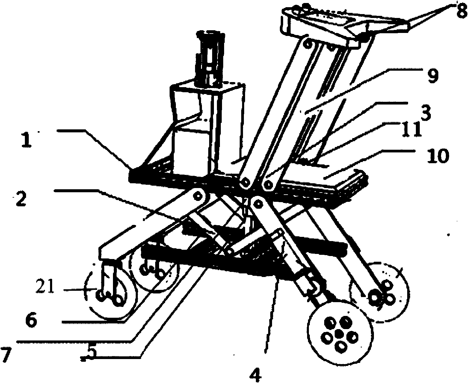 Walking-aid robot with seat