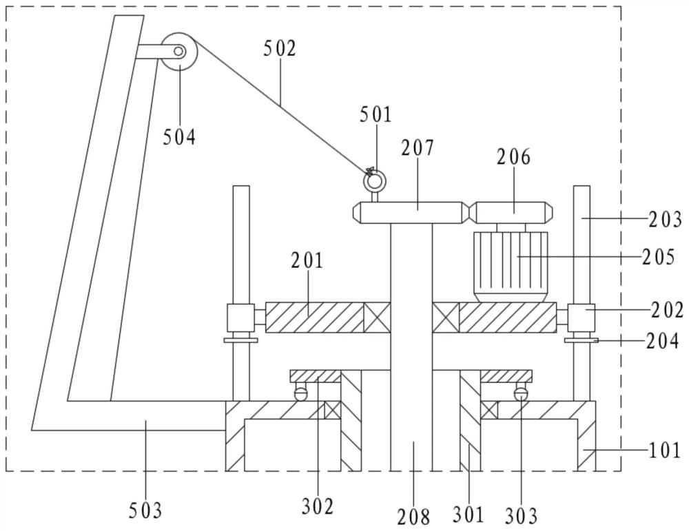 Crushing and grinding device for agricultural crop production