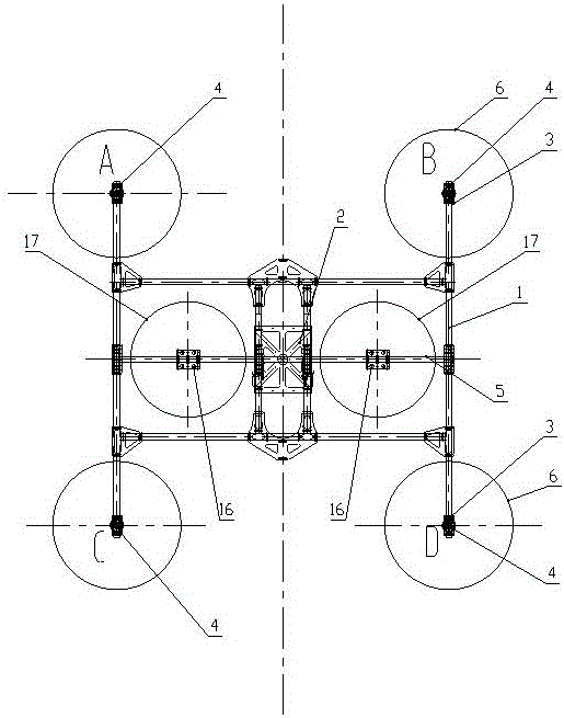 Multi-power source decoupling and vector controlling device and method for gasoline-electric hybrid unmanned gyroplane