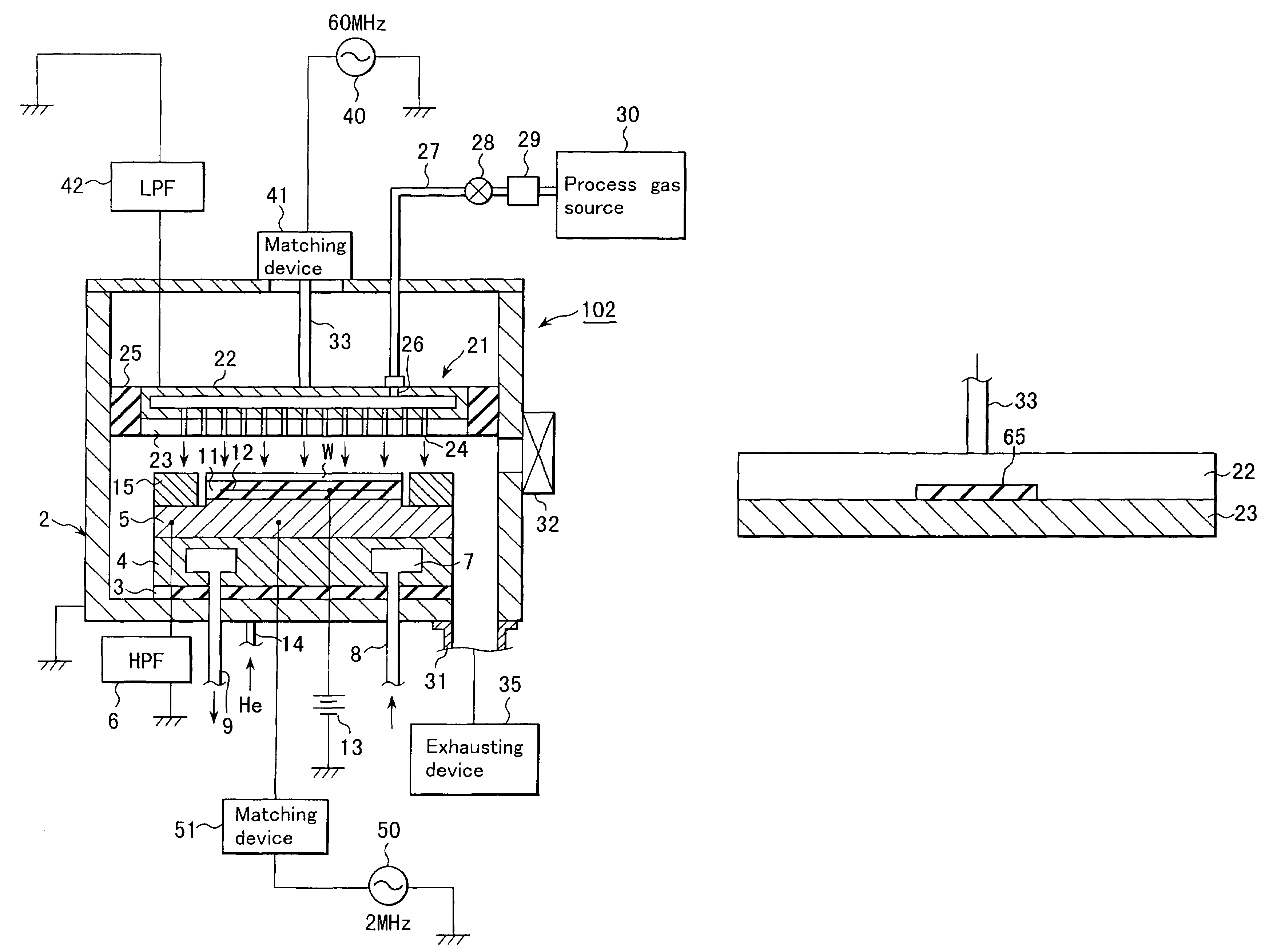 Apparatus for plasma processing