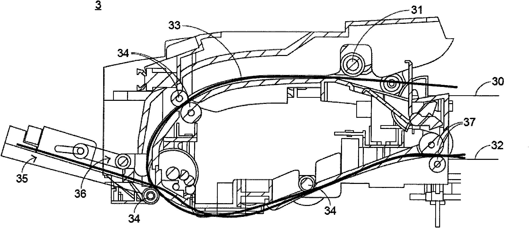 Solenoid valve device and automatic paper feeder using same